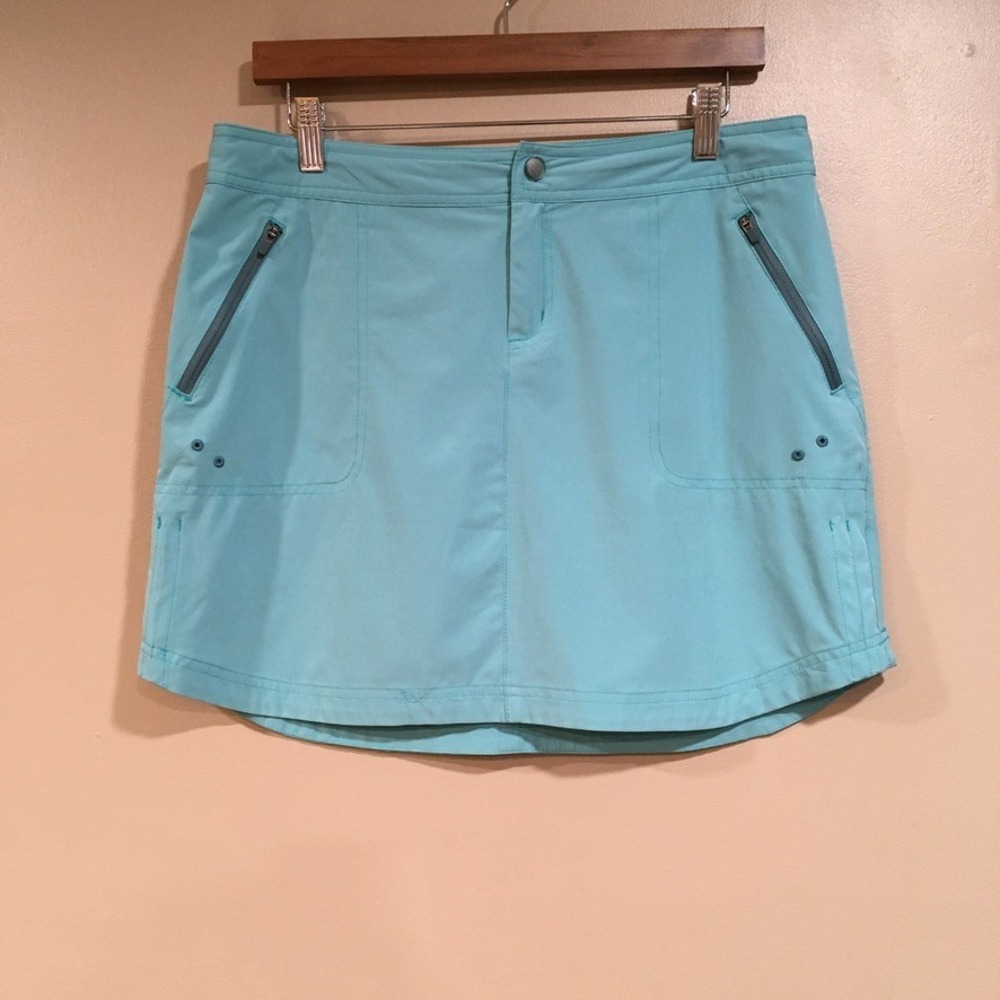 Title Nine Rogue Skirt Womens 6 Teal Blue Outdoor Hiking Travel Athletic Sporty